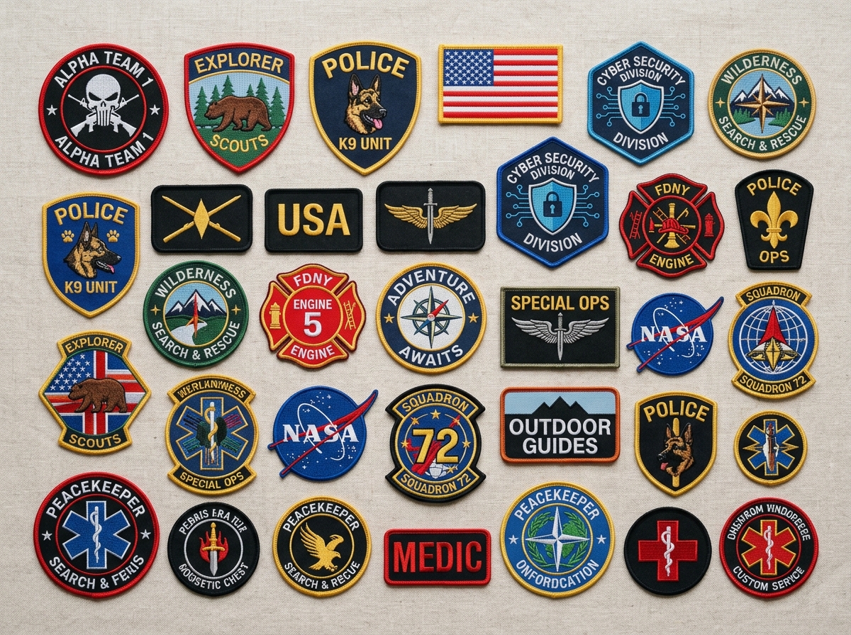 Custom Precision Embroidered Tactical & Morale Patches - Handmade Bullion & Insignia