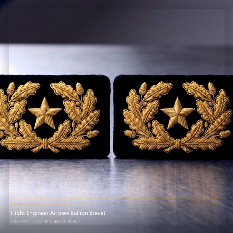 Flight Engineer Aircrew Bullion Brevet - Handmade Bullion & Insignia