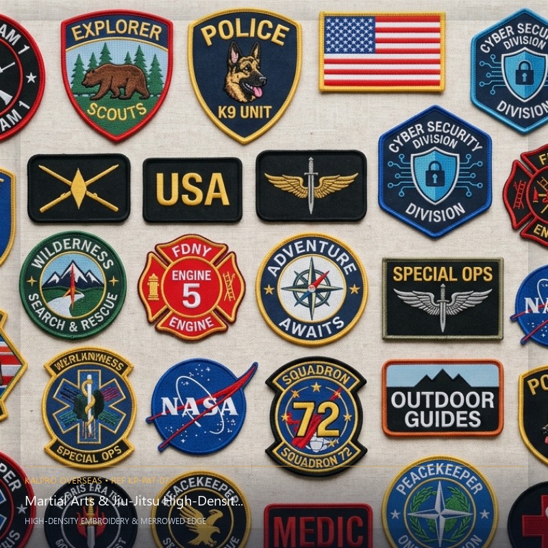 Martial Arts & Jiu-Jitsu High-Density Gi Patch - Handmade Bullion & Insignia