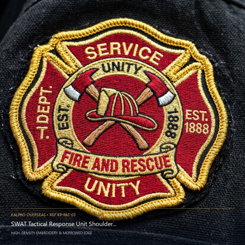 SWAT Tactical Response Unit Shoulder Patch - Handmade Bullion & Insignia